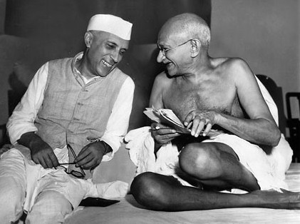 Gandhi and Nehru, the teaching of Gandhi