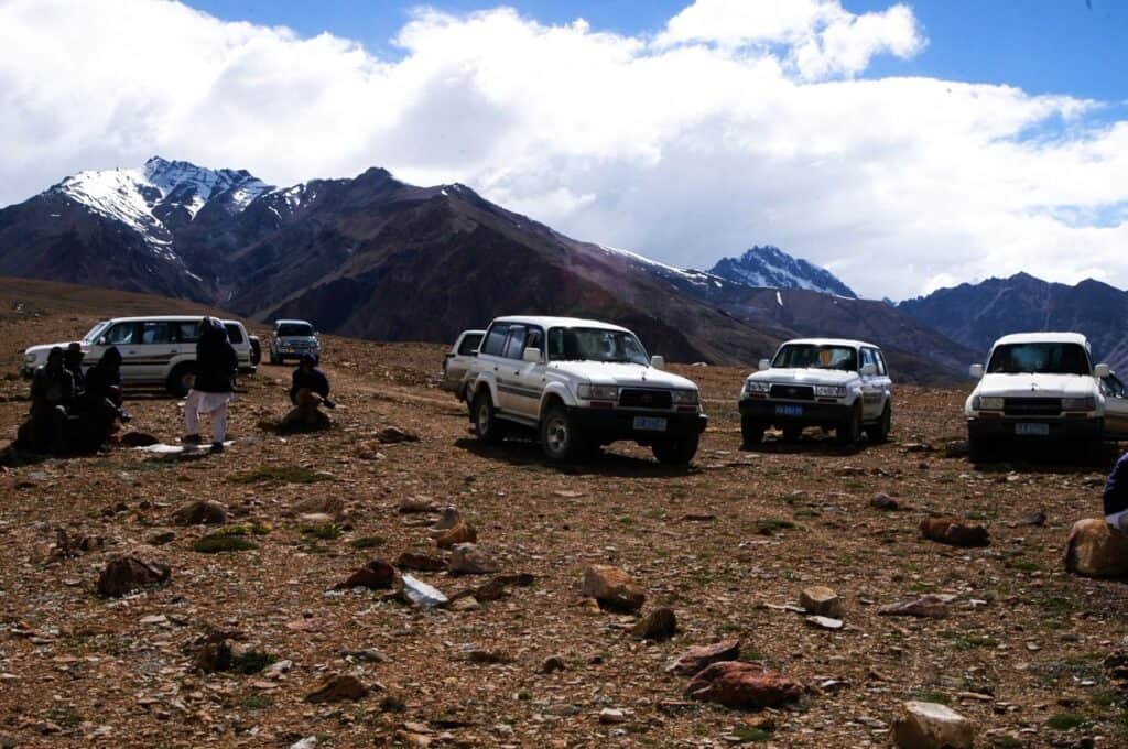 4x4 cars at the Kailash pilgrimage
