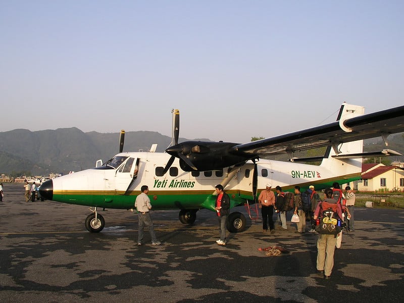 small jet from Kathamndu to Juphal to start the Dolpo trek