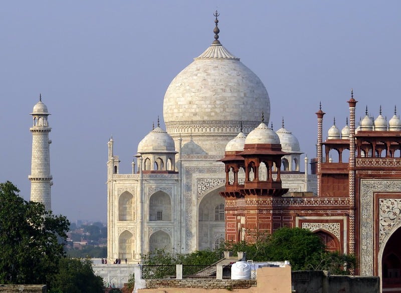 visiting Taj Mahal