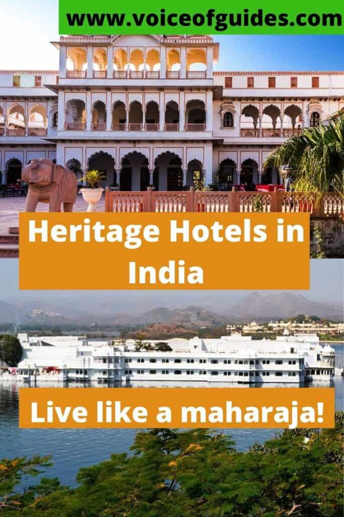 Heritage hotels are former Indian royal palaces that were converted into hotels. Guests have the chance to live like a maharaja for even an affordable price. The most famous heritage hotels are the Shiv Niwas, the Taj Lake Palace and Jagmandir Palace in Udaipur, the Rambagh Palace hotel in Jaipur, Umaid Bhawan in Jodhpur, Gajner palace hotel and Laxmi Vilas #heritage hotels India # Taj Lake palace # Umaid Bhawan palace Jodhpur # Rambagh Palace