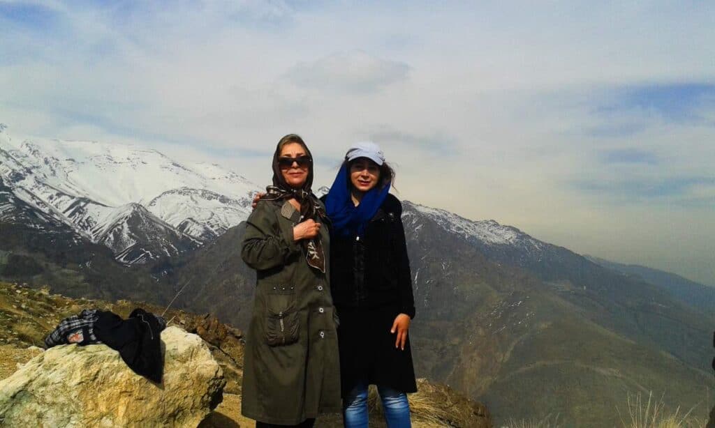 A mother and daughter who showed great Iranian hospitality while we were hiking in Tehran