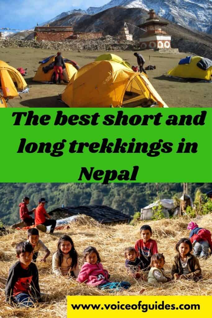 Are you thinking about which trekking you should choose in Nepal? There are several short and long treks with different highlight and difficulties. Here you find a summary of the touristic and less touristic short and long treks of Nepal to help you choose the best (Mardi Himal trek, Langtang trek, Annapurna Base Camp and Circuit trek, Dolpo Trek, Everest Base Camp trek, Pikey Peak) # trekking in Nepal #short treks in Nepal # long treks in Nepal