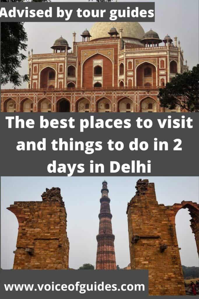 Are you going to visit Delhi? Here you find a complete guide about the best things to do and places to visit in Delhi in two days. You cannot miss the Akshardham temple, Qutub Minar, Gurudwara Bangla Sahib, India gate, Jama masjid, Raj Ghat, Lotus temple and you have to go on a risckshaw rideor enjoy the night life at Connaught place or Hauz Khas. # places to visit in Delhi # two days in Delhi