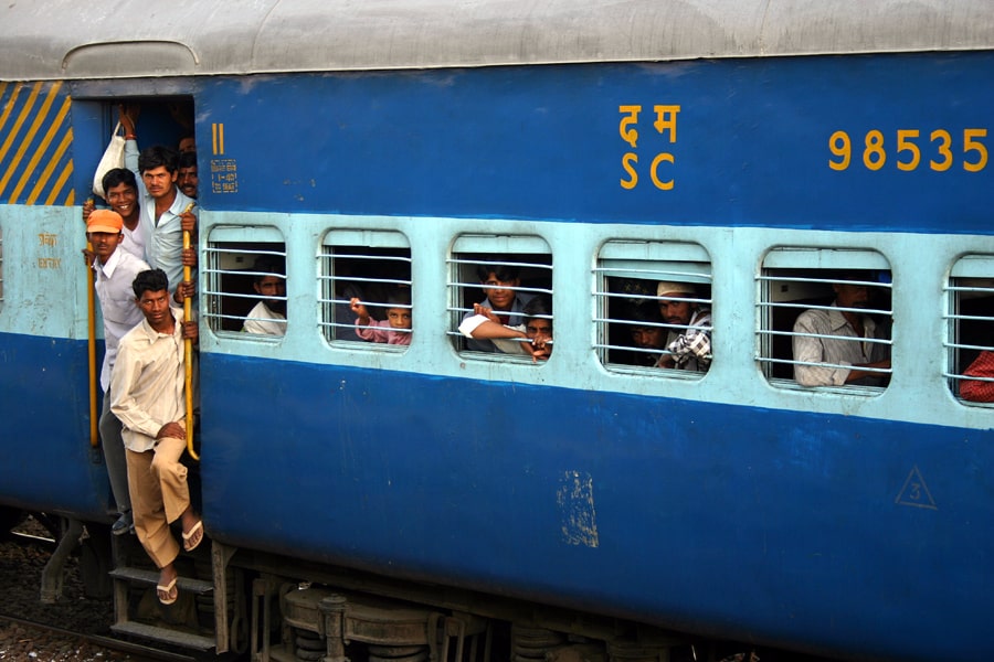 passenger train in India
