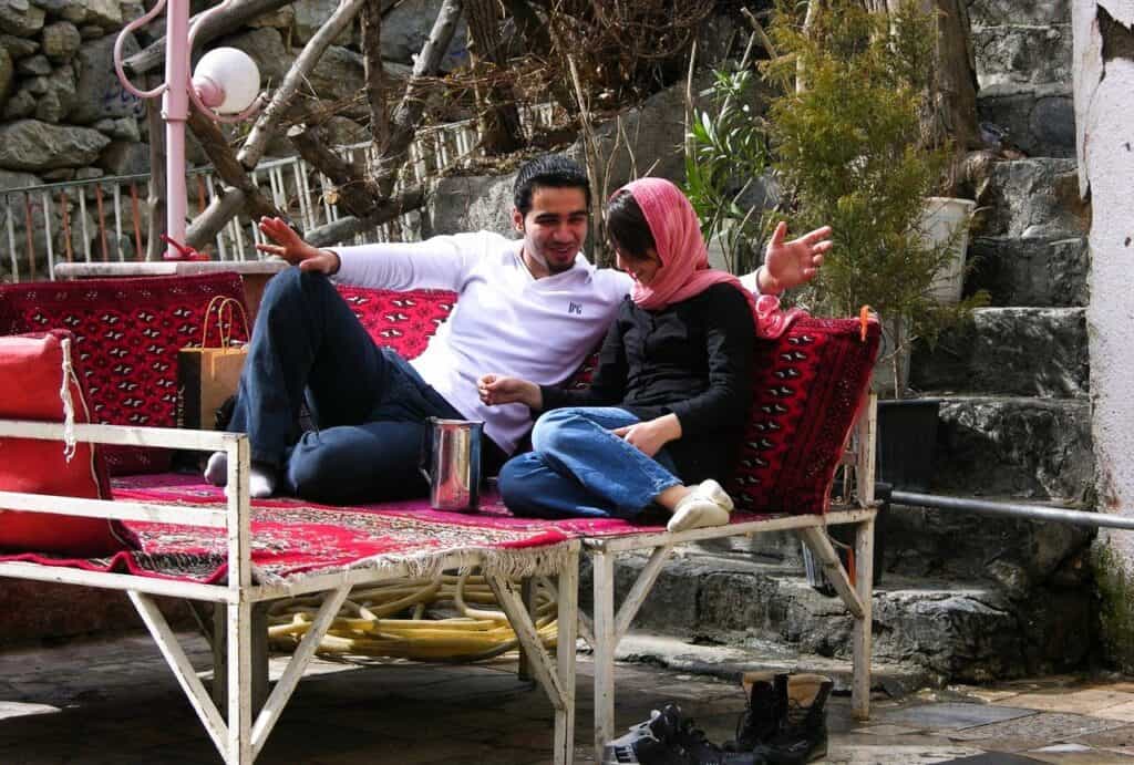 young iranian couple dating