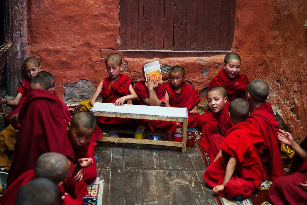 Children monks in Ladakh