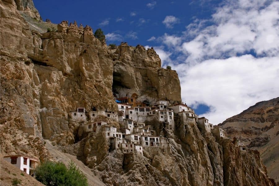 Phuktal monastery in Ladakh, Zanskar valley