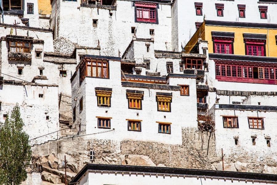Thiksey monastery one of the most famous monasteries in Ladakh
