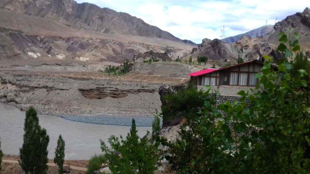 Uley Tokpo resort along the Indus river in Ladakh