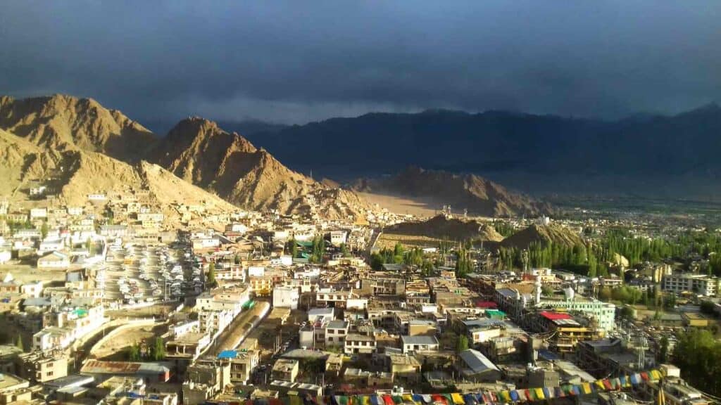View of Leh from the Leh palace, a must see during your Ladakh trip