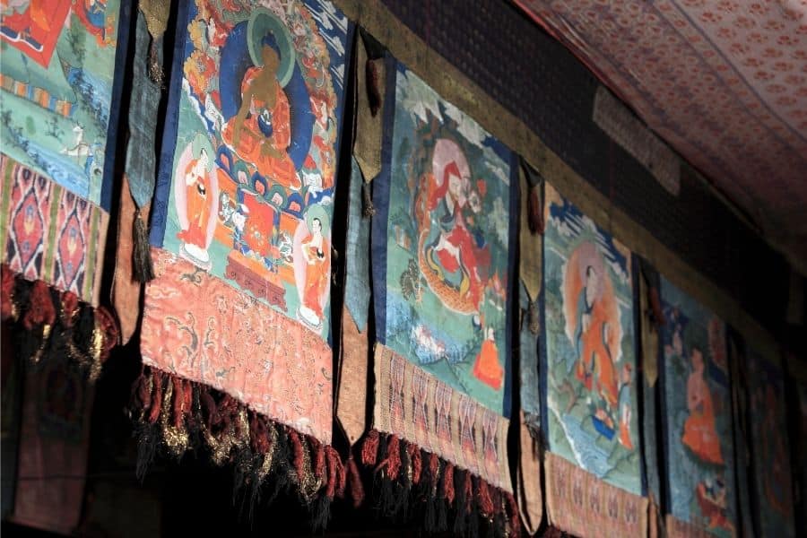 Thangka, Tibetan Buddhism religion in Ladakh