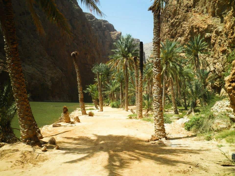 Wadi Sahab canyon in Oman