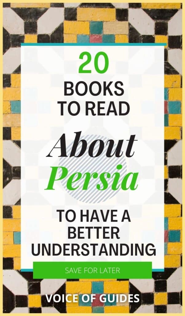 Are you interested in learning more about Persia to get a better understanding of its history and culture? This is a list of 20 best books on Persian history, culture, customs, literature and travel books on Iran #Iran travel books #Persian books #Iran history