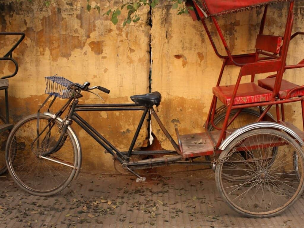 bycicle rischshaw in Old Delhi