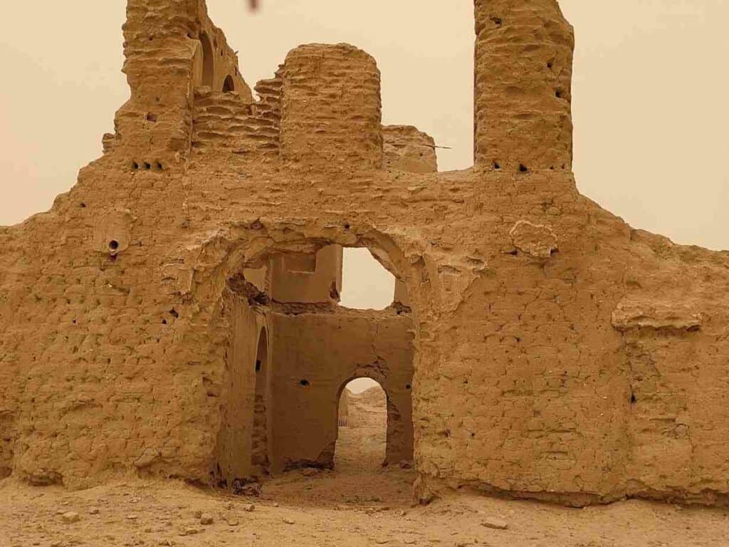 The ruins of the Kuwaiti merchant's house in Basra