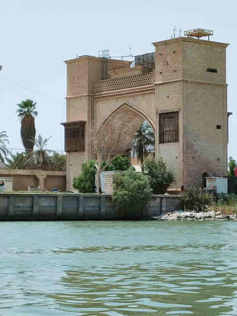 Entrance to the Palace area of Saddam