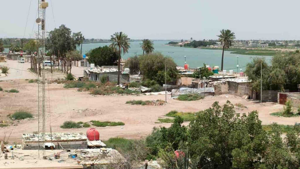 Basra Sinbad island, the former entertainment center