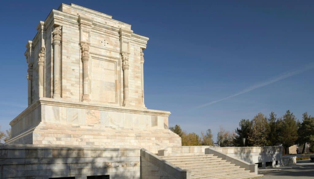 The tomb of Ferdowsi, one of teh places to visit outside Mashhad