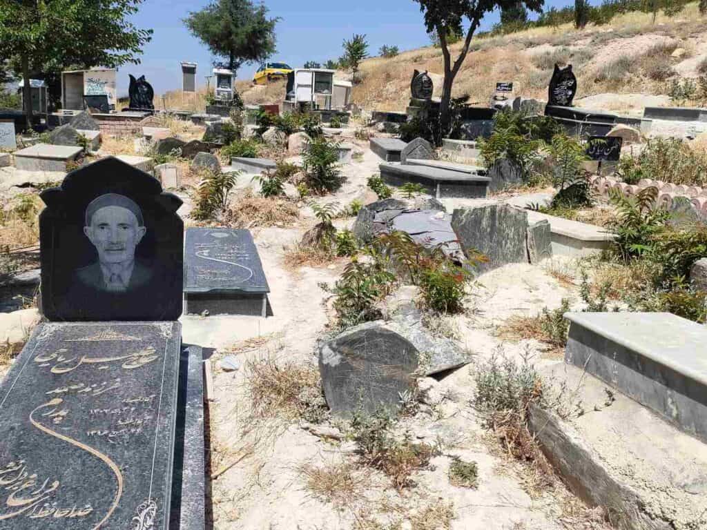 Sefid chah cemetery Mazandaran province Iran