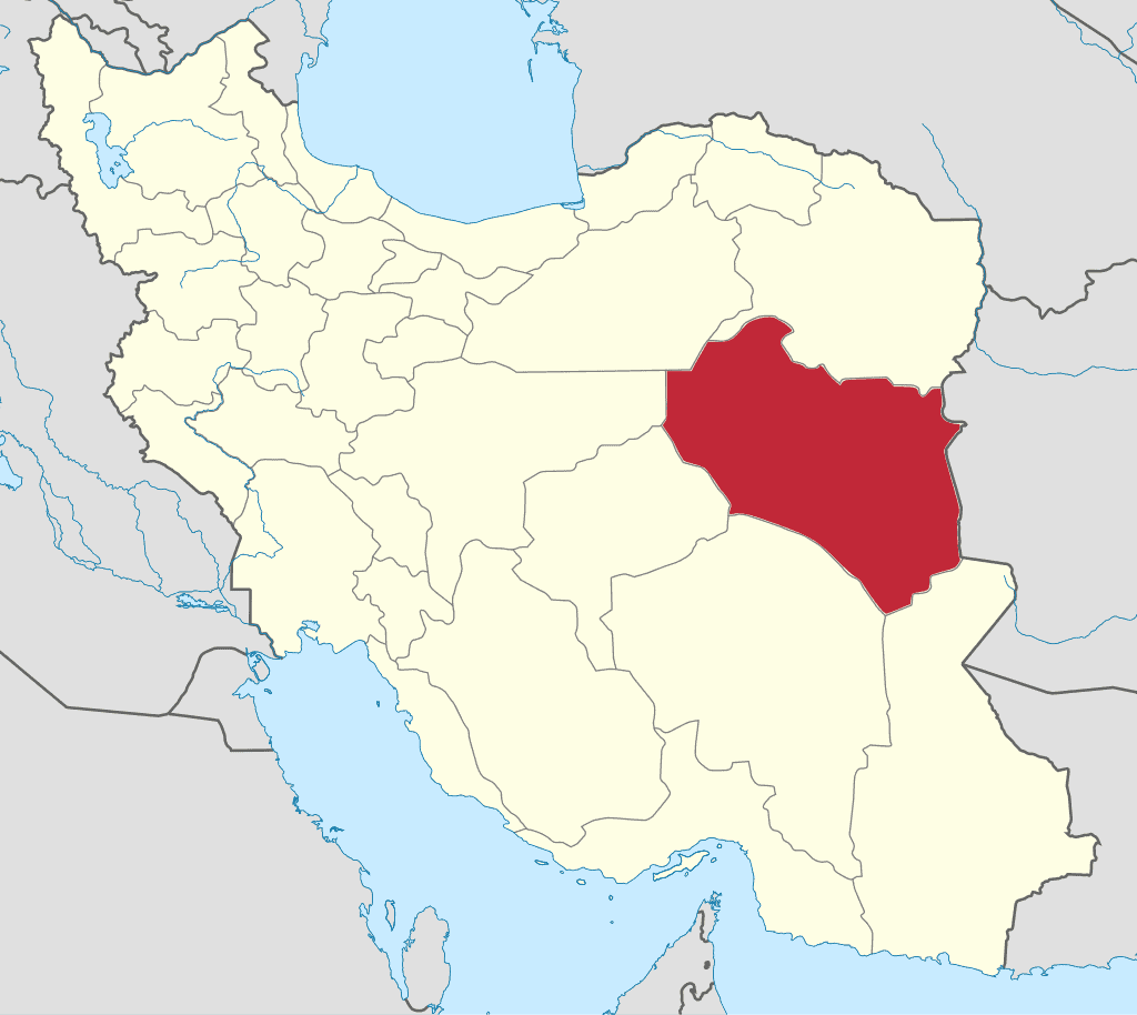 map of South Khorasan province