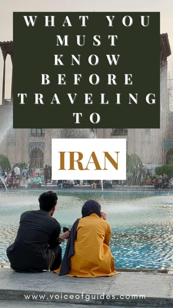 Pinterest pin for things to know before traveling to Iran