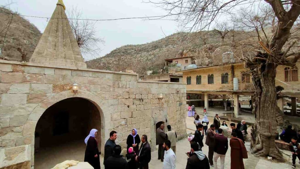 visiting lalish, the holy site of Yezidi people