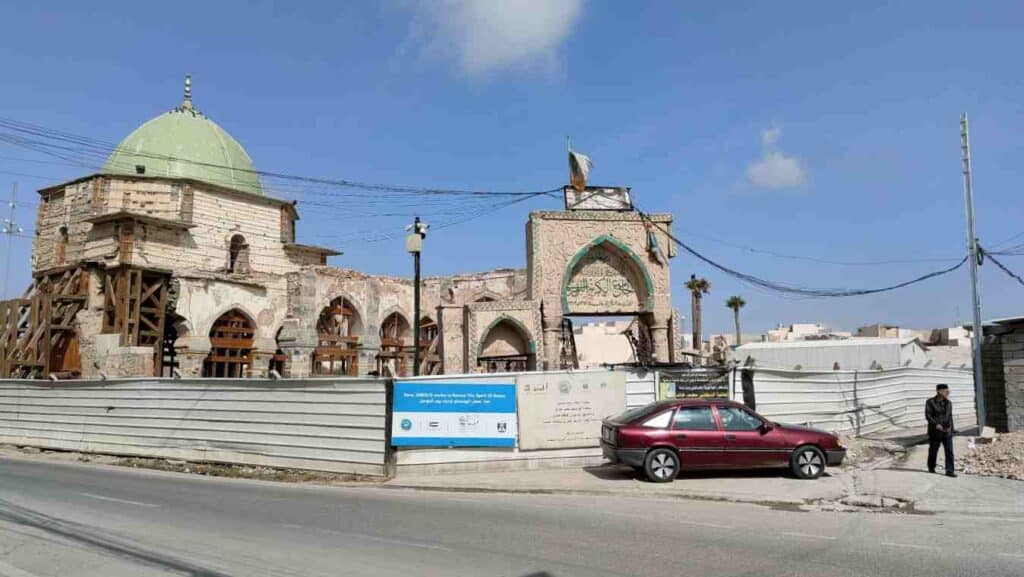 Grand al-Nuri mosque in Mosul where Abu Bakr Al-Baghdadi proclaimed the existence of the Islamic Caliphate and himself its Caliph