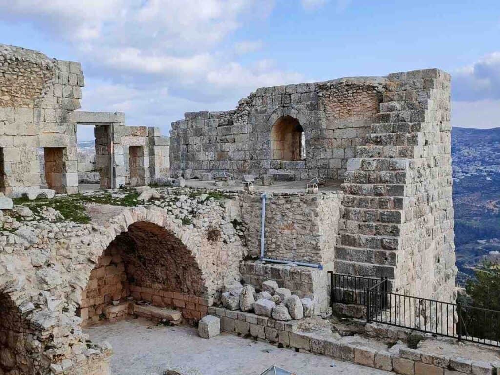 Ajloun castle Jordan that you can visit on a day trip from Amman to Ajloun