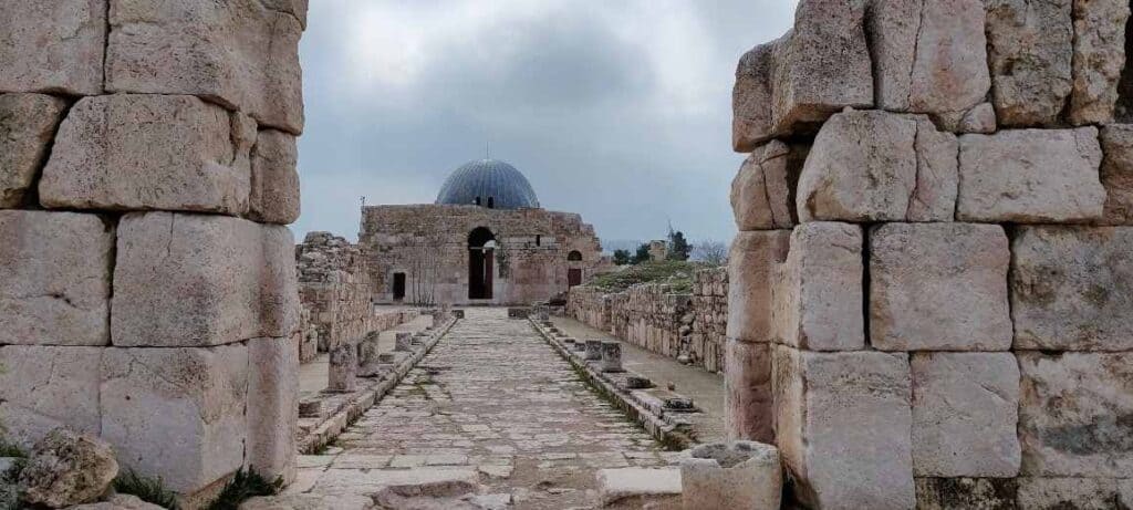 The Umayyad palace in Amman's citadel, that you must include in your Amman one day itinerary