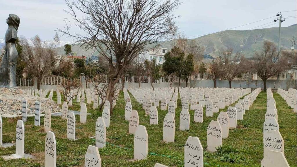 Halabja cemeter, the resting place of the victims of the Anfal campain of Saddam