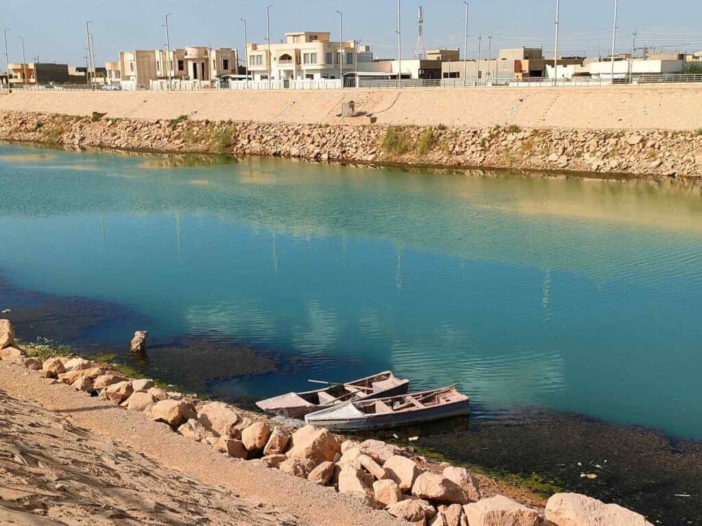 Ramadi corniche along the Euphrates river