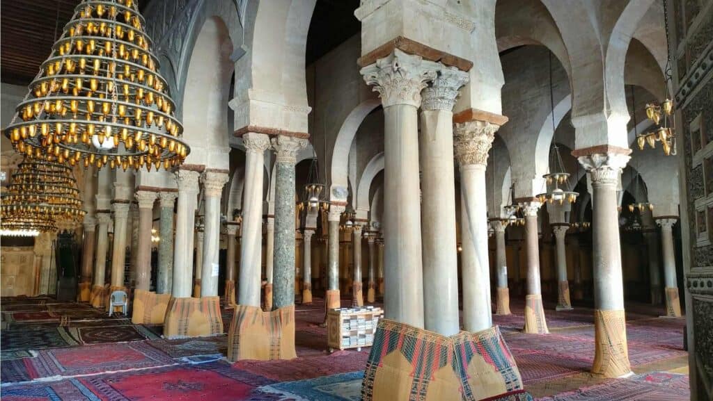Kairouan Grande Mosque inside
