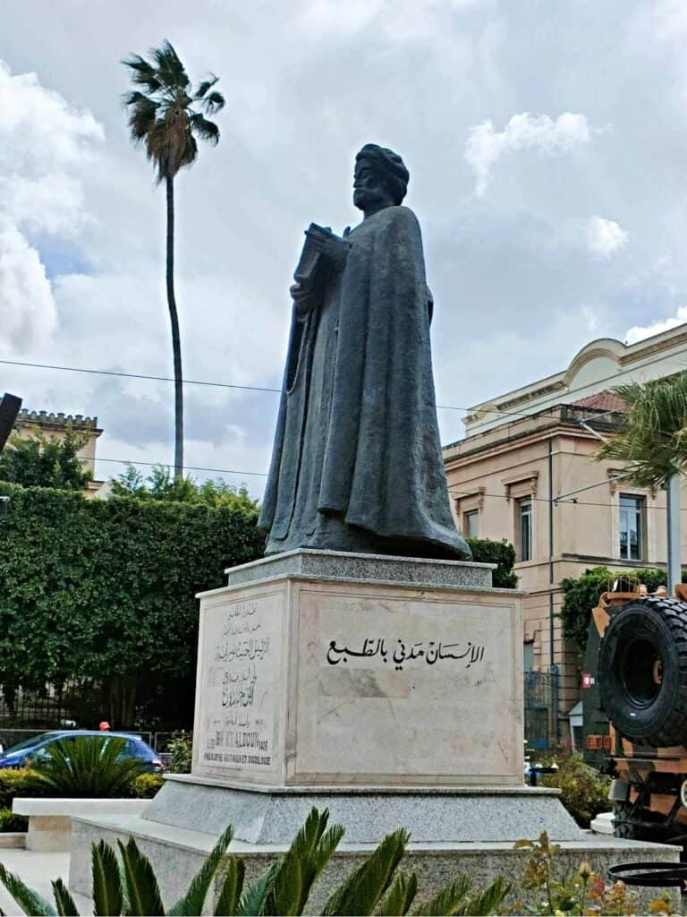 Tunis Ibn Khaldun statue