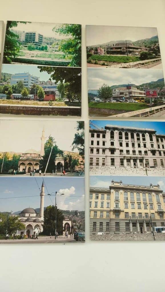 photos of Sarajevo before and after the war
