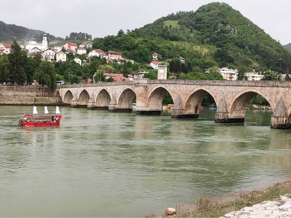 Boat ride on the Drina river in Višegrad