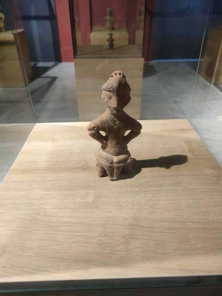 The 7-8 000 years old terracotta goddess statue in the Kosovo Museum 