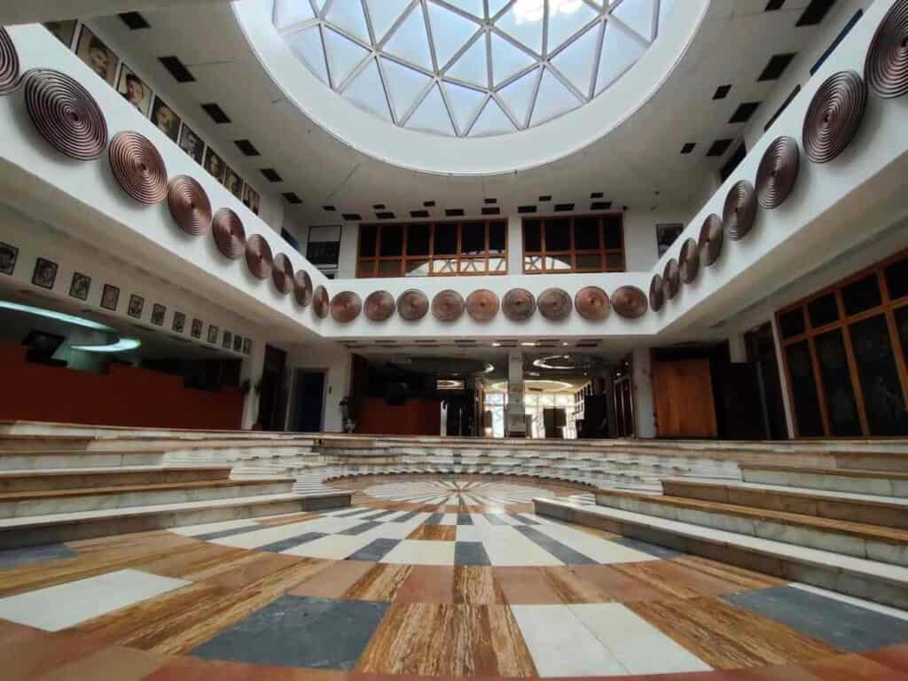 National Library of the University of Kosovo in Pristina inside