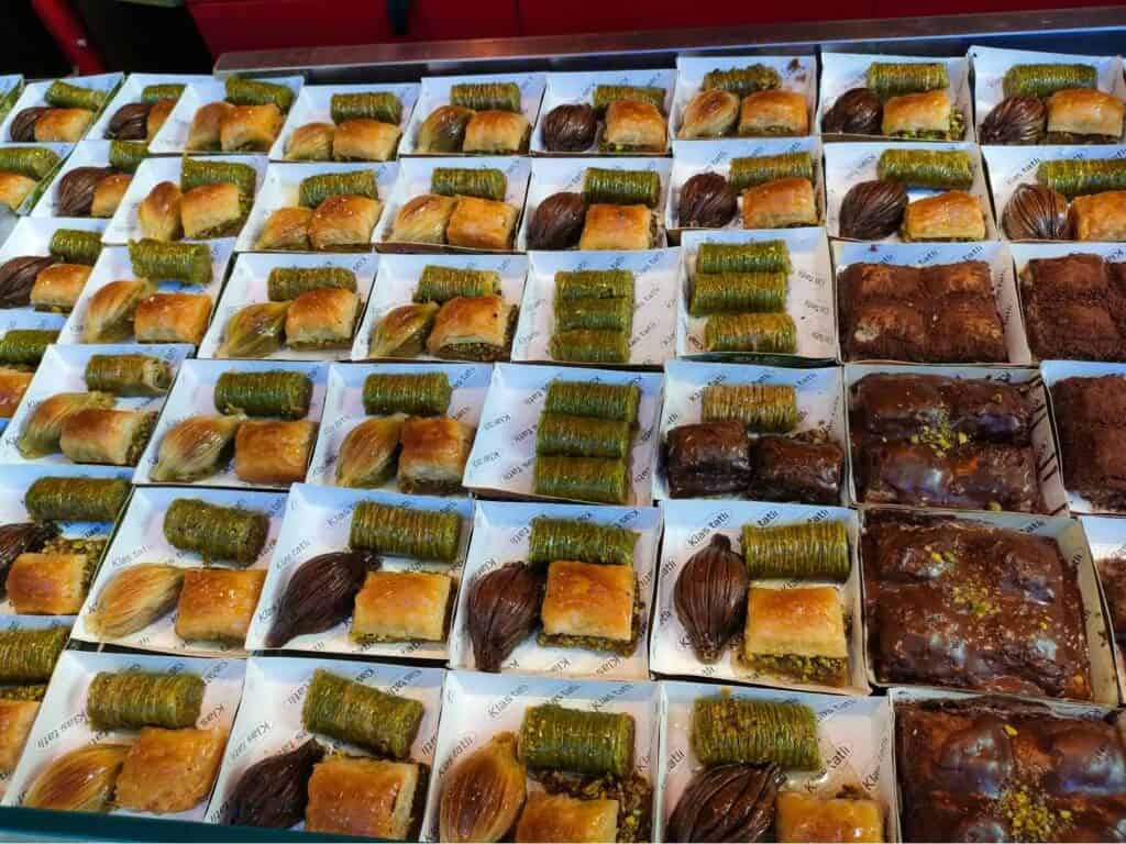 Famous baklava in Gaziantep