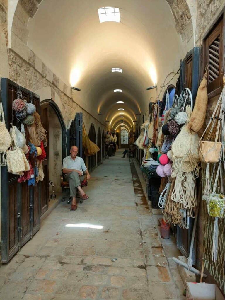 Reconstructed part of the Aleppo souk