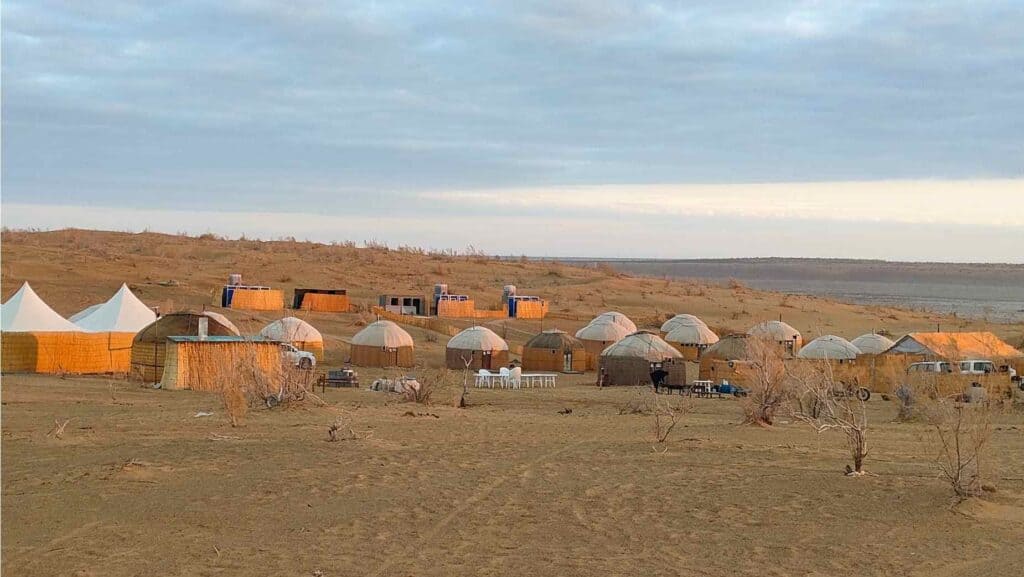 Darvaza yurt camp