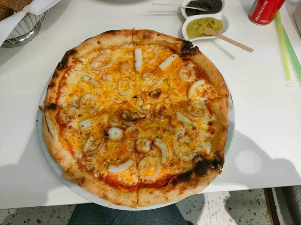 Italian pizza in Libya